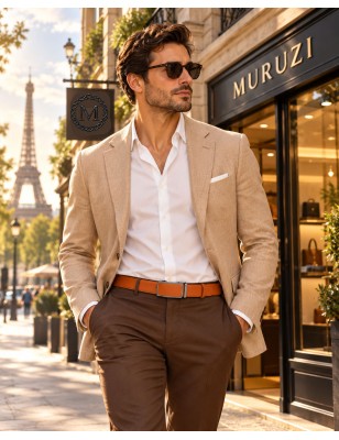 Ceinture homme MURUZI Camel – LES CHICS B5