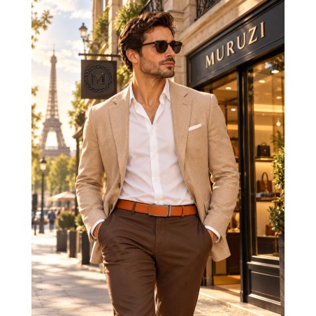Ceinture homme MURUZI Camel – LES CHICS B5